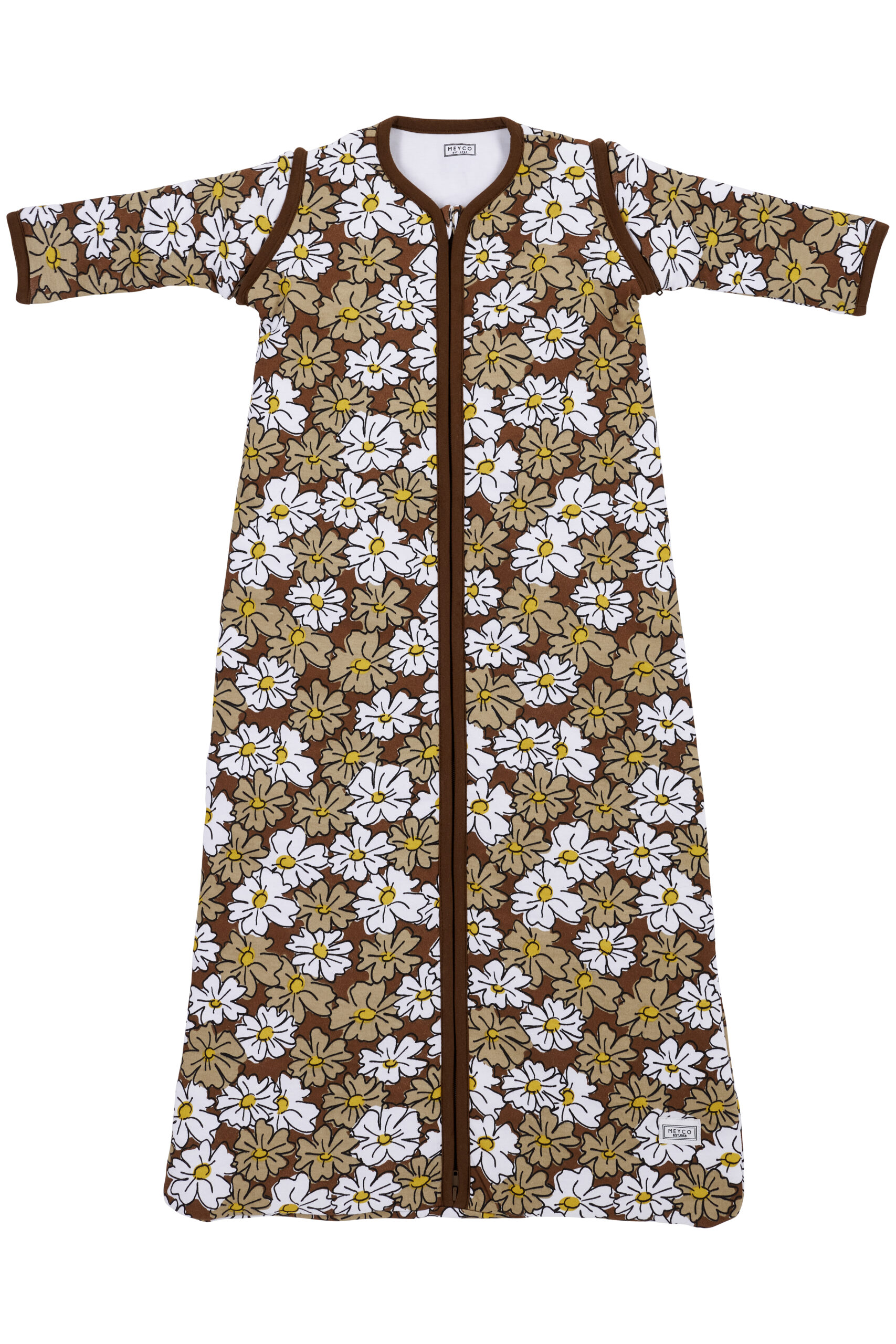 513086_514086_515086_Meyco slaapzak afritsbare mouw vintage flower taupe_v