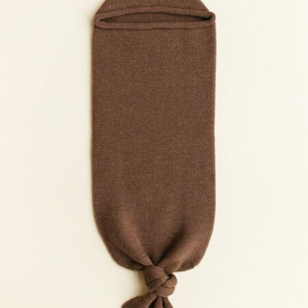 Hvid Merinould cocoon <br> Mocha