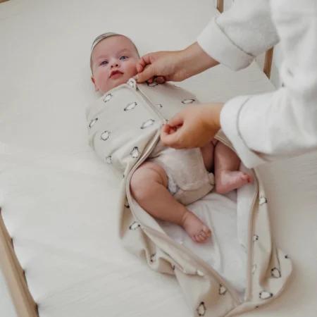 Babysvøb med lynlås